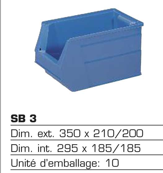 Bac à bec 10 Litres Systembox SB 3 — plexiglas