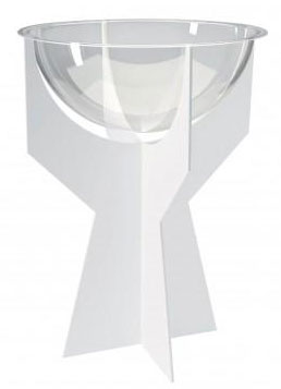 Bac soldeur plexiglas sur pied — métal