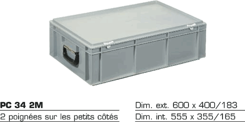 Coffre de stockage PC 34 2M — pvc