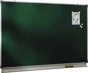 Tableau d'écriture émaillé vert NF 100 x 120 cm — métal