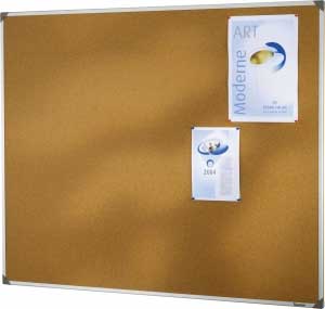 Tableau liège aggloméré 120 x 150 cm cadre alu — métal