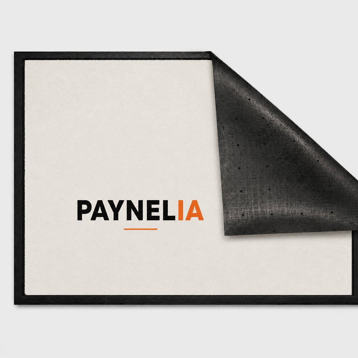 Tapis extérieur intensif personnalisé, dos caoutchouc avec trous de drainage — Paynelia