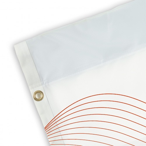 Drapeau avec œillets et manche