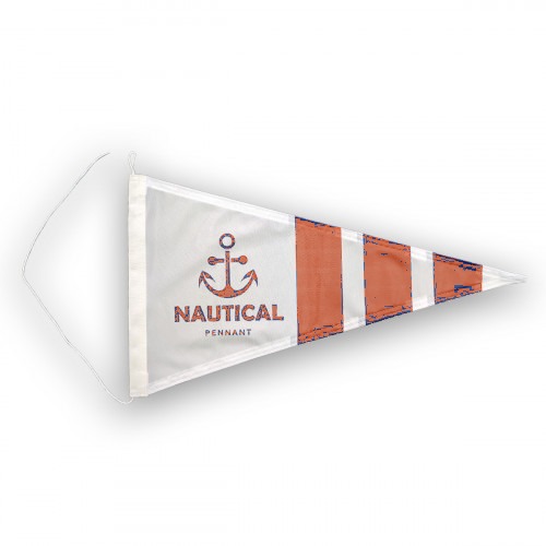 Fanion nautique — détail finition (2/4)
