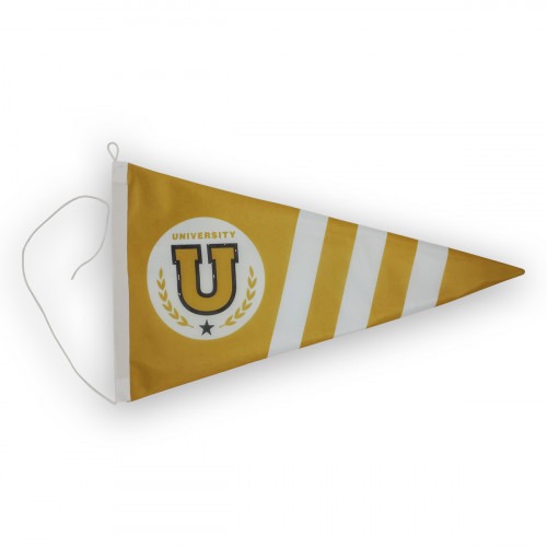 Fanion university — détail finition (2/4)