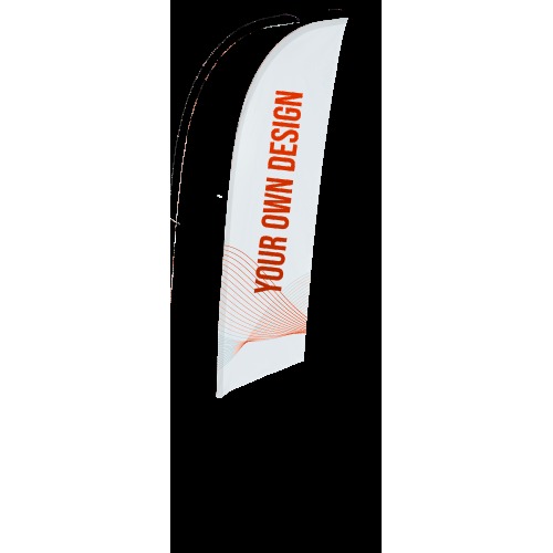 Fly Banner Sac à dos voile drapeau seul — détail finition (2/4)
