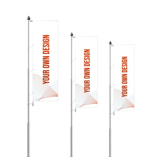 Mât publicitaire aluminium 8 mètres — vue principale (1/6)