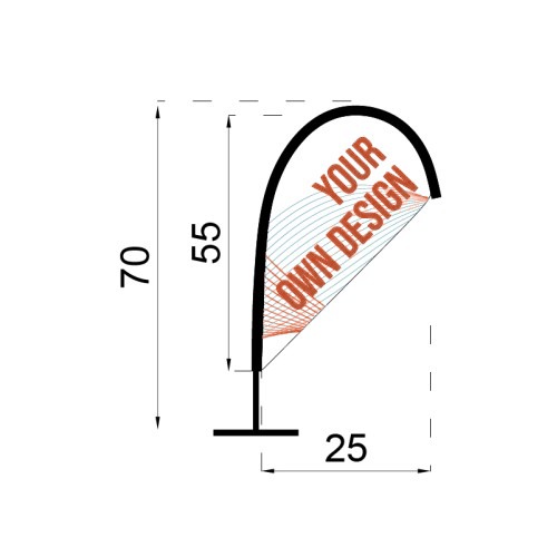 Pack Fly Banner Voile mini de table — gros plan (8/9)