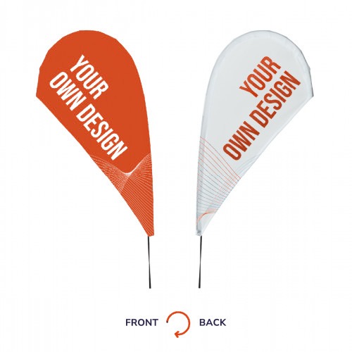 Fly Banner Voile mini drapeau seul — détail finition (6/6)